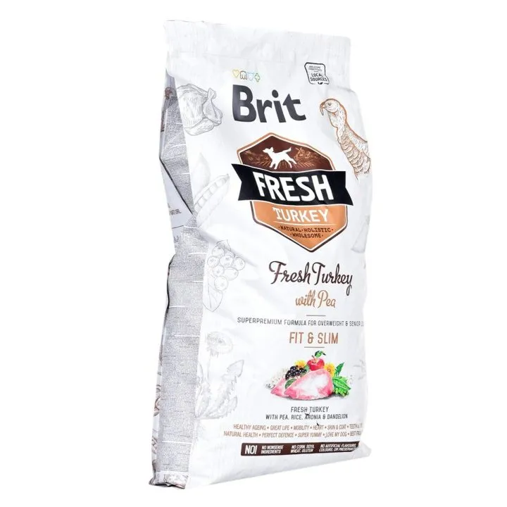 Krmivo Brit Fresh Dospelý Páv Ryby Zelený hrášok 12 kg