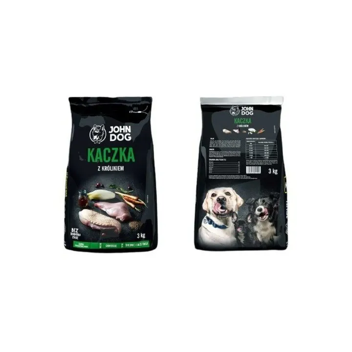 Krmivo John Dog Premium Dospelý Kačica Králik 3 Kg