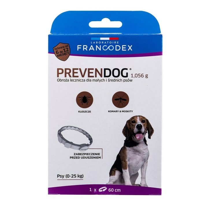 Anti-parasite collar Francodex PrevenDog Kliešte