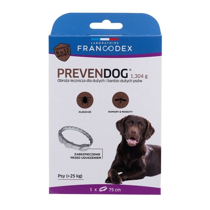 Anti-parasite collar Francodex PrevenDog Kliešte