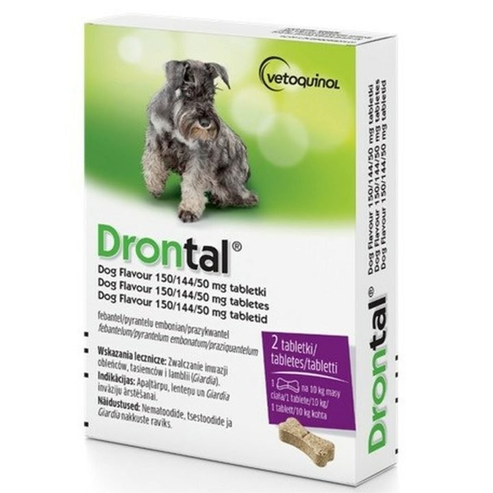 Výživový doplnok Vetoquinol Drontal Dog Flavour 50 g