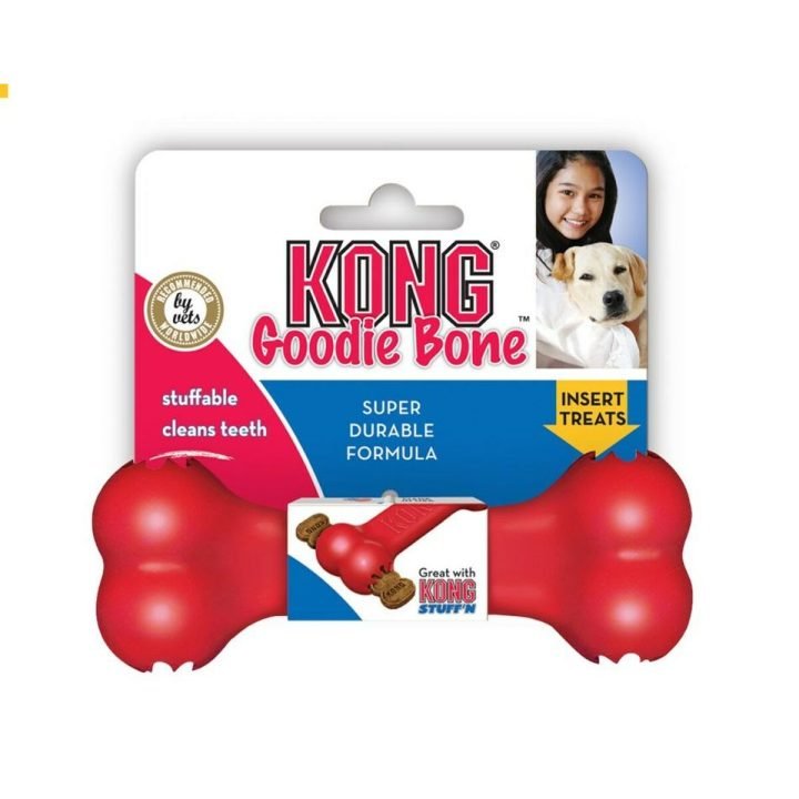 Hračky pre psy Kong Goodie Bone Červená Guma Prírodná guma (1 Kusy)
