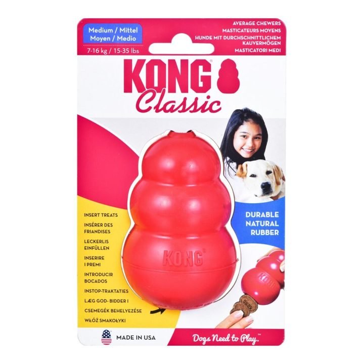 Hračky pre psy Kong Classic Guma guma zvierat Vnútro
