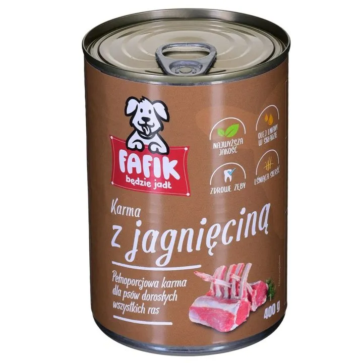 Mokré jedlo Fafik Baránok 400 g