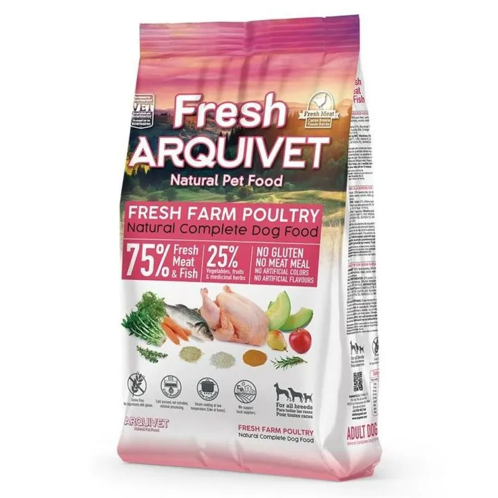 Krmivo Arquivet Fresh Chicken and oceanic fish Dospelý Kurča Ryby 2,5 kg