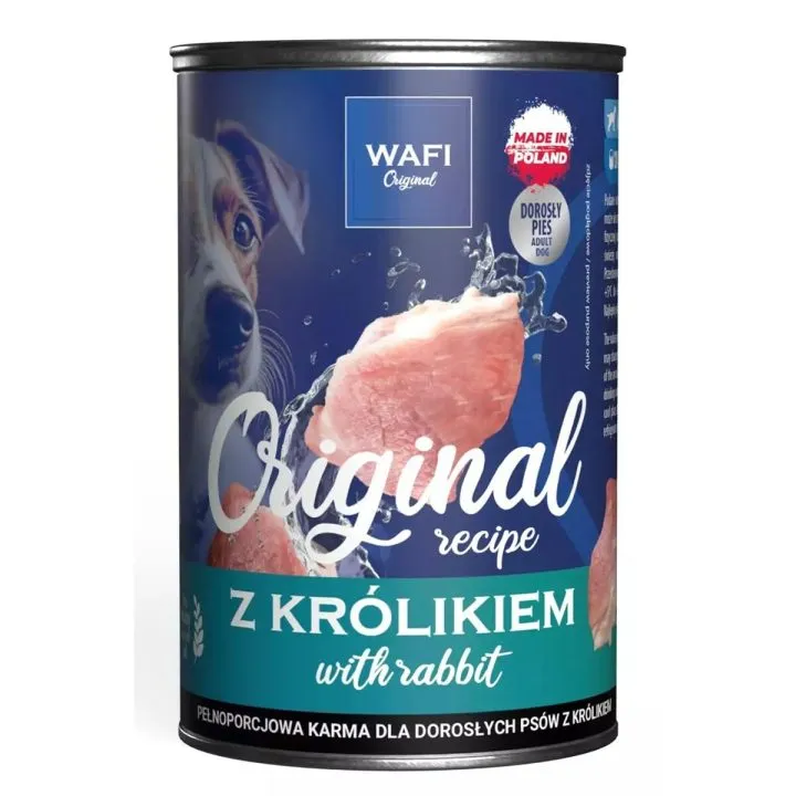 Mokré jedlo WAFI Original recipe Rabbit Králik 400 g