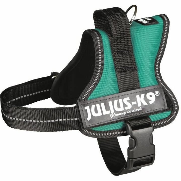Postroj pre psa JuliusK9 Čierna zelená M Mini