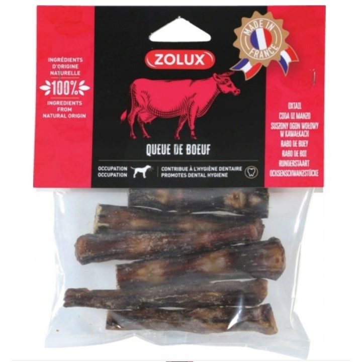 Maškrty pre psov Zolux Beef tail Hovädzie mäso