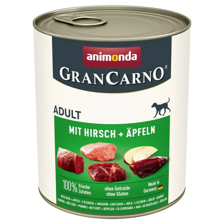 Mokré jedlo Animonda GranCarno Adult Deer and apple Jeleň 800 g