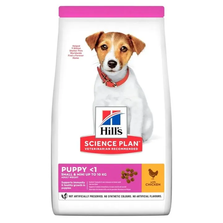 Krmivo Hill's HILL S Science Plan Puppy Small & Mini Šteňa/junior Kurča Páv 3 Kg