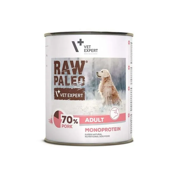 Mokré jedlo VETEXPERT Adult Monoprotein Prasa