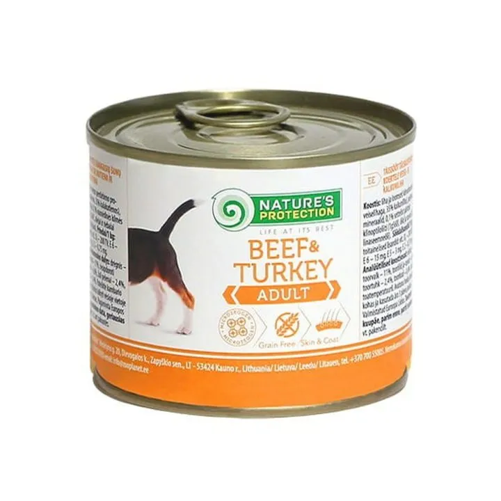 Mokré jedlo NATURE'S PROTECTION Adult Beef Hovädzie mäso 200 g